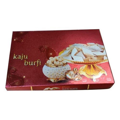 Red Printed Durable Sweet Packing Boxes, 300 Gsm 
