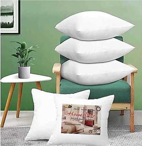 White Color Square Printed 100% Pure Cotton Pillow For Home Furnishing Use: Decorative