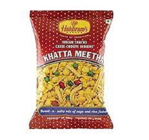 100% Fresh Ready To Eat Indian Snacks Haldirams Khatta Meetha Namkeen, 100 Gram  Fat: 4 Percentage ( % )