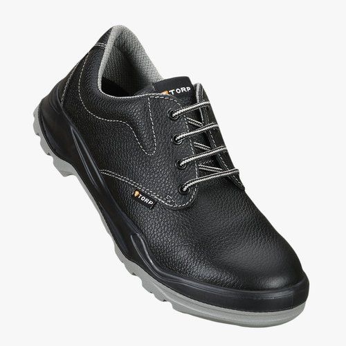 Anti Skid And Anti-Static High Ankle Black Safety Shoes For Industrial Pupose