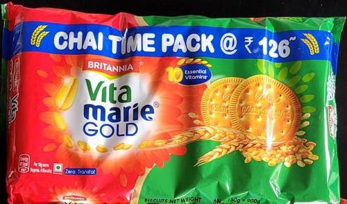 Britannia Vita Marie Gold Biscuits Chai Time Pack 900 G, Zero Trans Fat, Perfect Tea-Time Partner