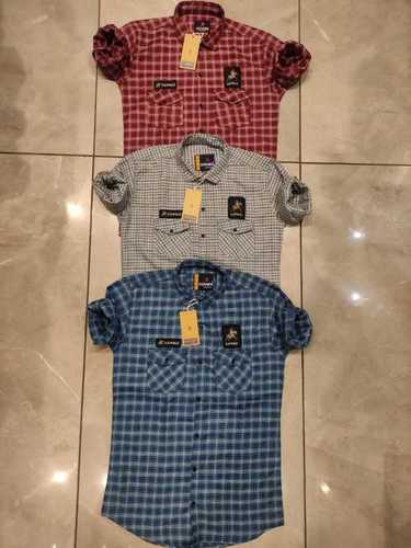 Cargo Twill Checks Shirt With Long Sleeve, Available In Various Color Age Group: Adult