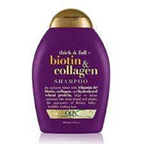 White Easy To Apply Biotin And Collagen Hair Shampoo For Hair Regrowth Dandruff Control