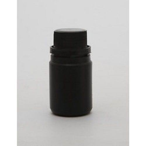 Eco Friendly, Safe and Durable Black Colour Round Screw Cap HDPE Plastic Bottle