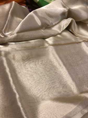 Handloom Banarasi 100% Pure Tissue Fabric Plain Best Quality Metal Zari Woven Luxurious Materials For Dressing Antique Fabric Woven