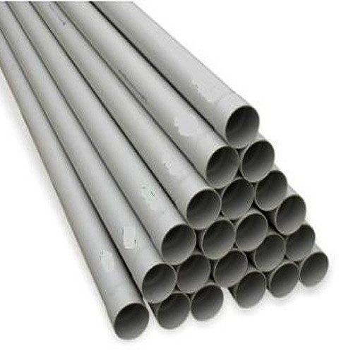 Grey Highly Durable Long Lasting Solid Strong Gray Round Pvc Plumbing Pipes