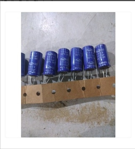 Round Shape And Blue Color Capacitor With Voltage Rating 250 V - Aluminum 4x2x1.4 Inches 10uF 85Â°C Fire Proof Explosion Proof Anti-Interference