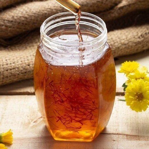Saffron Infused Natural Honey Of Soft And Fine Texture And Good Quality