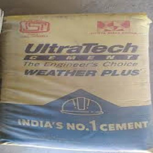 Grey Weather Resistance High Strength Ultra Tech Cement For Constructions Use