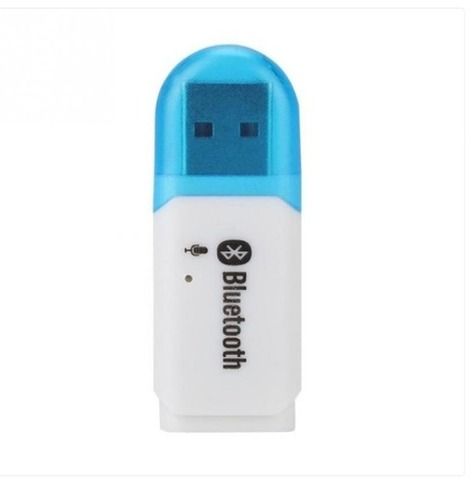 50 Mbps स्पीड और 10 ग्राम वज़न के साथ एक्सटर्नल सफ़ेद और नीले रंग का वायरलेस Bluetooth USB डोंगल 