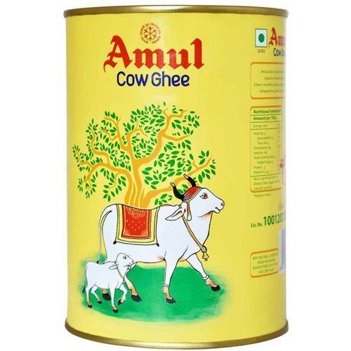 Yellow Colour Amul Pure Cow Ghee With 5 Days Shelf life And rich In Vitamin A, Fats