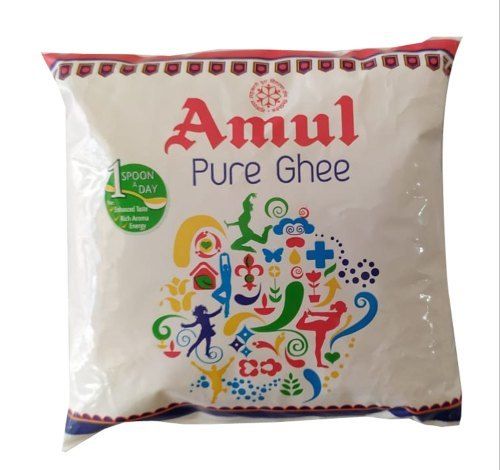 Yellow Colour Amul Pure Ghee 1 Liter Pouch With 5 Days Shelf Life, Rich In Vitamin A, E