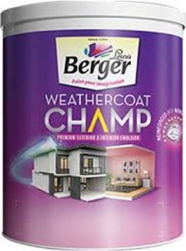Berger Interior Paint 100% Glossy And Shiny With Finish Water Coat Champ