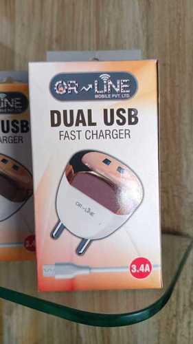 Dual USB Mobile Phone Charger, 3.4 Amp