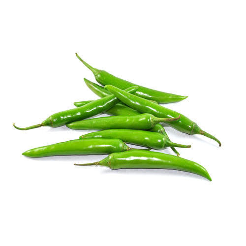Fresh Green Chilli With 2-3 Days Shelf Life And rich In Vitamin C And Antioxidants Properties