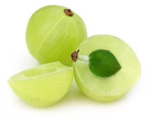 Green Colour Healthy Gooseberry Amla With 2-3 Days Shelf life And Rich In Vitamins