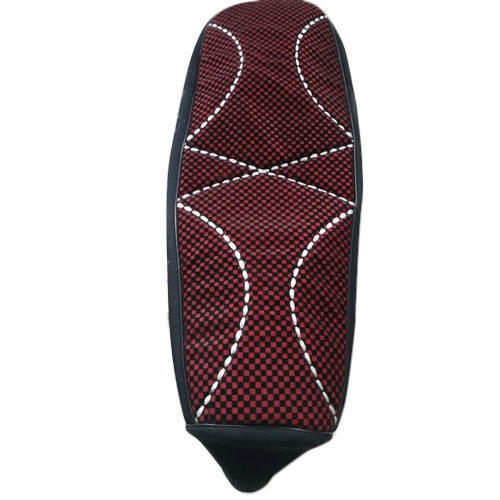 Maroon Colour Bike Seat Cover With Velvet Materials And Thickness 18mm