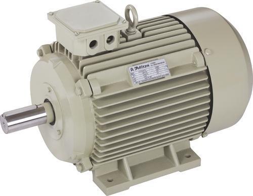 White Round Shape Durable Construction Aditya Industrial Three Phase Ac Induction Motors