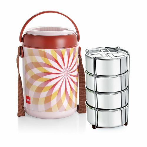 Star 4 Electric Lunch Meal Box 4 SS Container