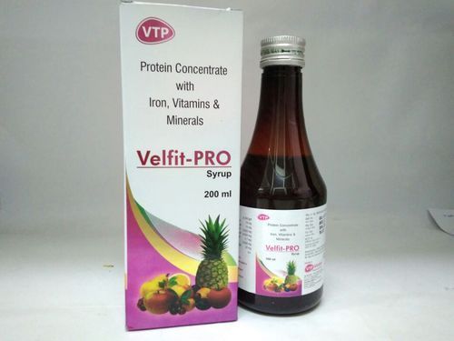 Velfit Pro Protein Concentrate With Iron Vitamins And Minerals Multivitamins Syrups