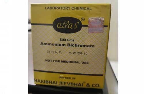 500 Gm Ammonium Bichromate For Laboratory Uses Grade: Industrial Grade