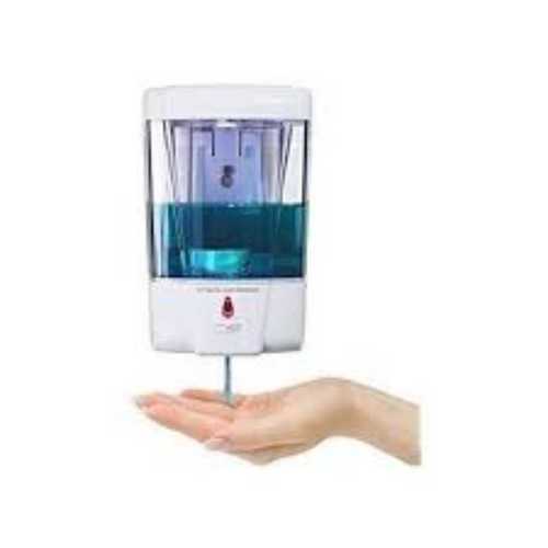 Automatic Hand Sanitizer Dispenser, Wall Mounted And White Color, Plastic Body