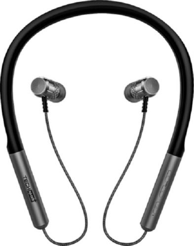 Black Wireless Bluetooth Comfortable Flex Neckband With Mic And Fast Charging Design: Flip