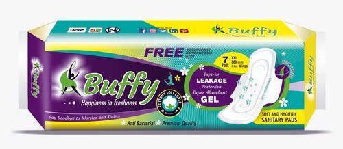 Buffy Antibacterial Sanitary Pads, Top Sheet: Cottony Cover, Packet  Content: 7 Pads Age Group: Adults at Best Price in Jambusar
