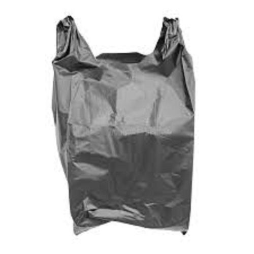 U Cut Black Polythene Bag For Grocery Holding Capacity 1 Kg
