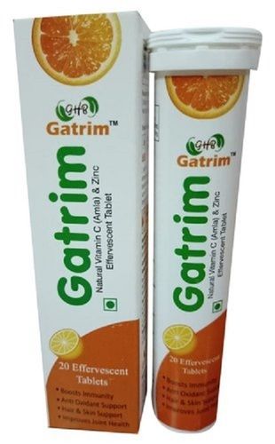 Gatrim Natural Vitamin C And Zinc Effervescent Tablets Health Supplements