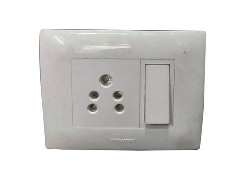 Plastic Long Life Span Shock Proof White 15 Amps Power Electric Modular Switches Board