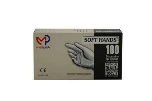 White Medipride Non Sterile And Less Powdered Medical Examination Hand Gloves