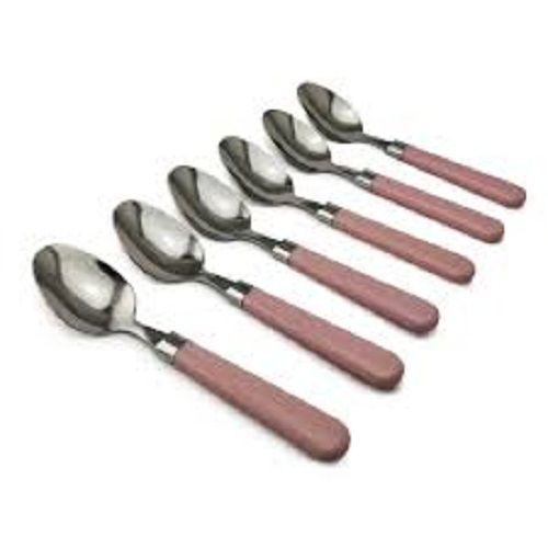 Red And Silver Color Highly Durable Stainless Steel Spoon For Domestic Purpose