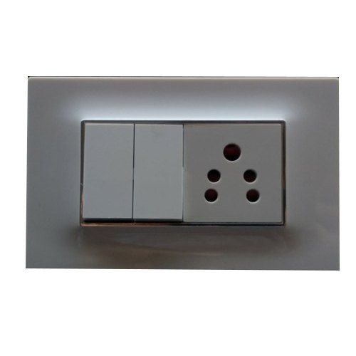 Sleek And Stylish White Colour Highly Durable Modular Electrical Switch Board Application: Industrial