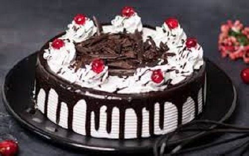 Tasty And Sweet Mouth Malting Rounded Black Forest Cake For Birthday Parties