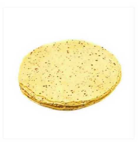 Urad Dal Papad In Light Yellow Color And Salty Taste, For Serving And Snacks