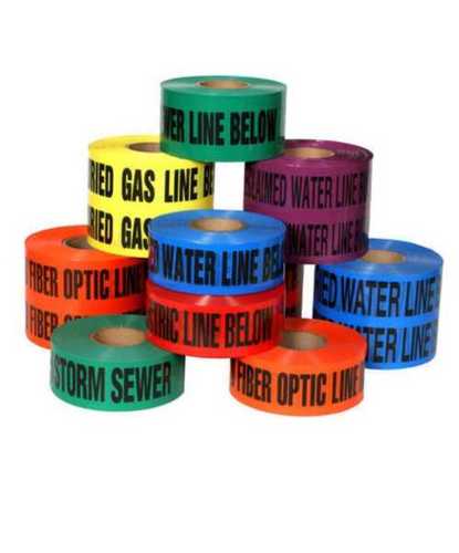 Warning Tape In Pe Material And Multicolor, Available In 100, 200, 250 Meter Length: 100