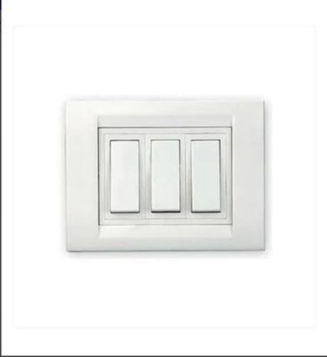 Plastic White Color 6 Amps 1 Meter Modules Pvc Modular Electrical Switch