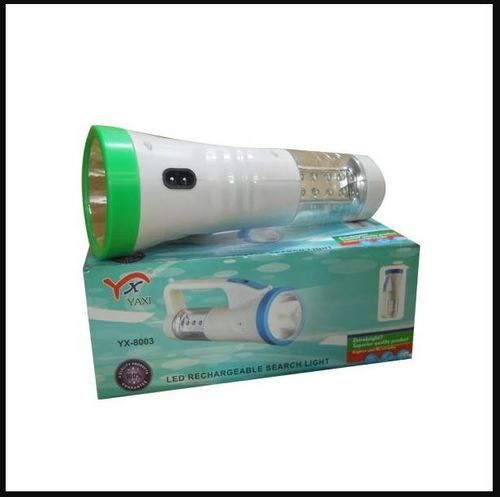  Rechargeable Emergency Double Torch With Led Light For Kitchen And Home Uses Body Material: Plastic