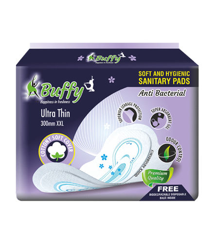 www.buffy.co.in Buffy Trifold Ultra Thin Cottony Cover Sanitary Pads