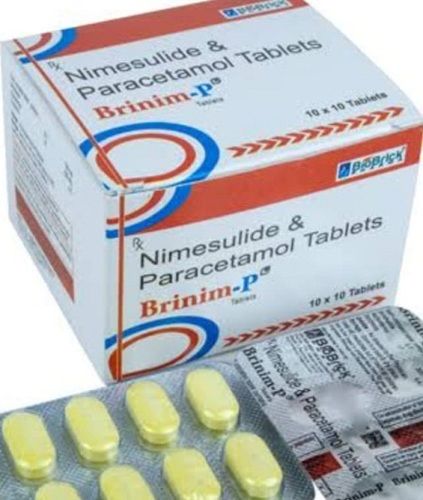 Brinim-P Nimesulide And Paracetamol Tablets, 10x10 Blister Pack 