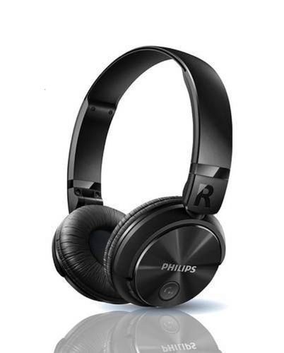 Compact Design And Comfortable Fit Flexible Light Weight Black Wireless Headphone