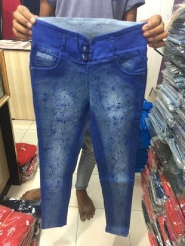 Fashionable Blue Color Stretchable, Slim Fit Denim Jeans For Women All Size Age Group: 13-15 Years