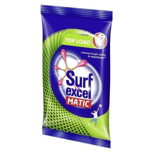 Lemon Surf Excel Matic Detergent Powder 2 Kg Packs With Pleasant Fragrance Chemical Name: Sodium Salt Of Long-Chain Benzene Sulphonic Acid Or Sodium Salt Of Long-Chain Alkyl Hydrogen Sulfate