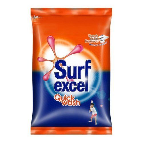 Surf Excel Washing Powder Packs With Pleasant Fragrance, Suitable For Soft Water