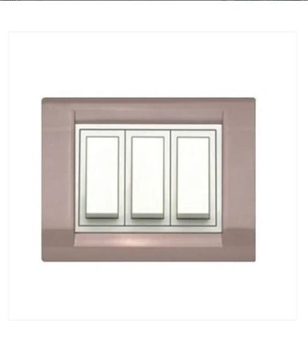 White Color 10 AMPS 1 Way Polycarbonate Modular Electrical Switch