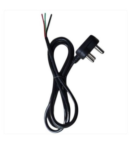  Black Color, 48 Amps, 3 Pin 3 Core Power Cord For Household Appliances Conductor Material: Copper