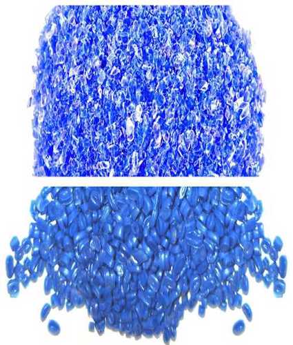  ब्लू प्लास्टिक पॉलीमर ग्रेन्यूल्स, मेल्टिंग पॉइंट 160 से 166 डिग्री सेल्सियस 