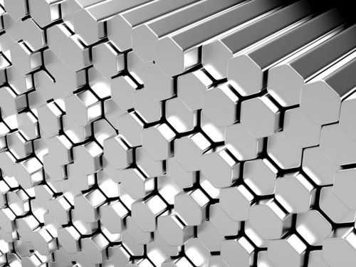 Silver Fe500 Grade Stainless Steel Hexagonal Hex Bars With >40Mm Size