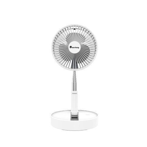 Gray And White Plastic Portable High-Speed Electrical Air Cooling Stand Fan